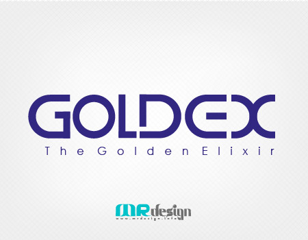logo goldex blue