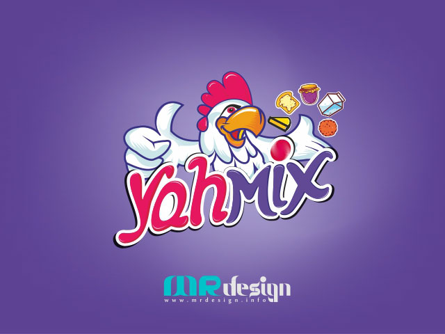 طراحی لوگوی مواد غذایی یامیکس